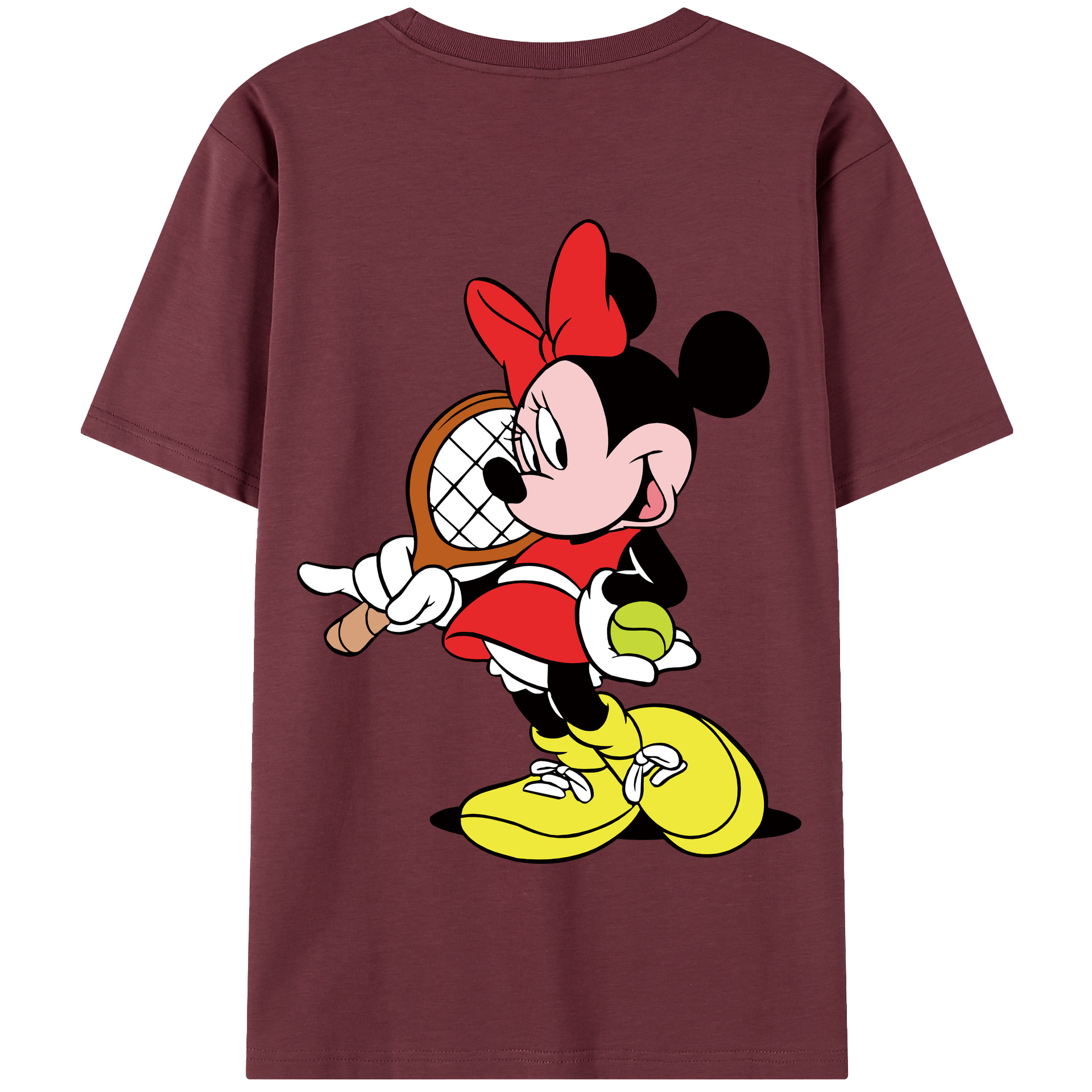 （画像用） ミッキーマウス Mickey Mouse 綿100％半袖Tシャツ（背面プリント）